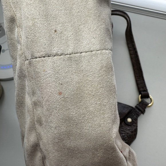 Brahmin Double Strap Brown Croc Embossed Leather Hobo Shoulder Bag Carryall - Picture 16 of 16